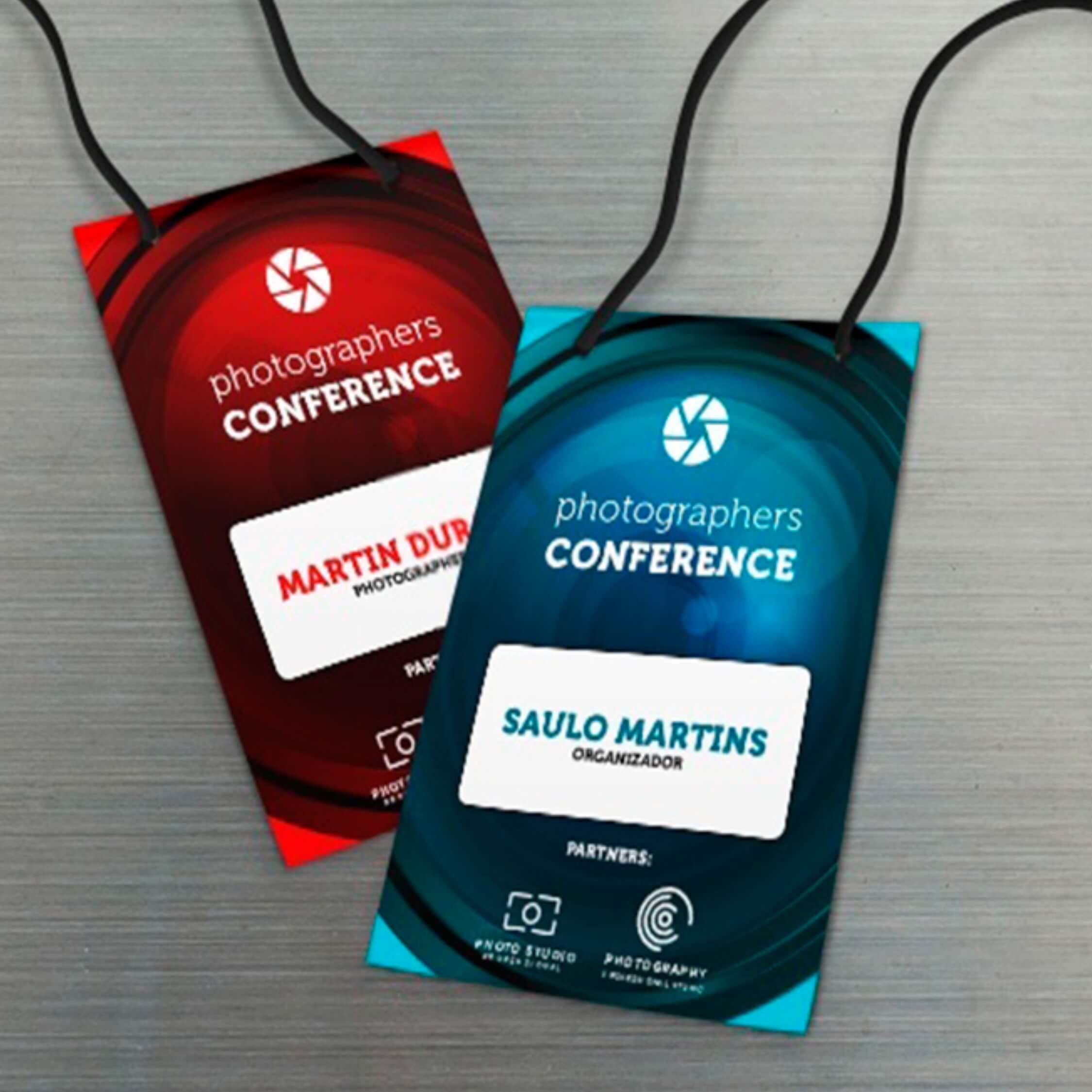 Crachá Couchê para Feiras e Congressos