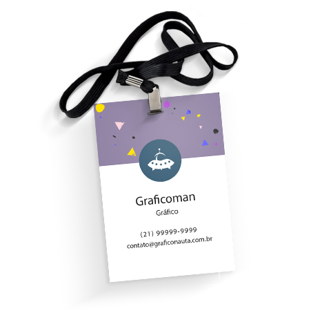 Credencial 220g - Laminação Fosca