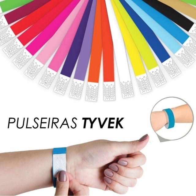 Pulseira Tyvek Azul